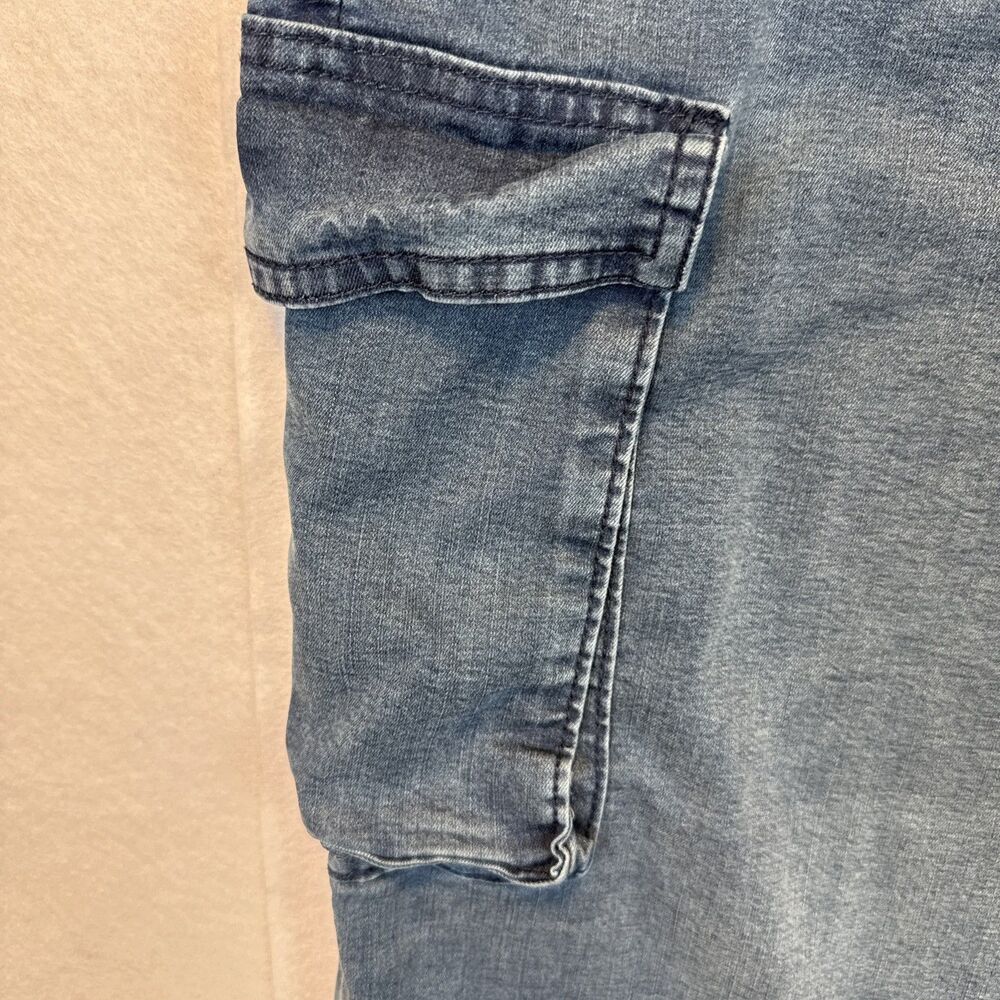 Time and Tru XXL Parachute Cargo Pants 20 Lyocell Blend Relaxed Wide Leg Denim - Picture 3 of 12